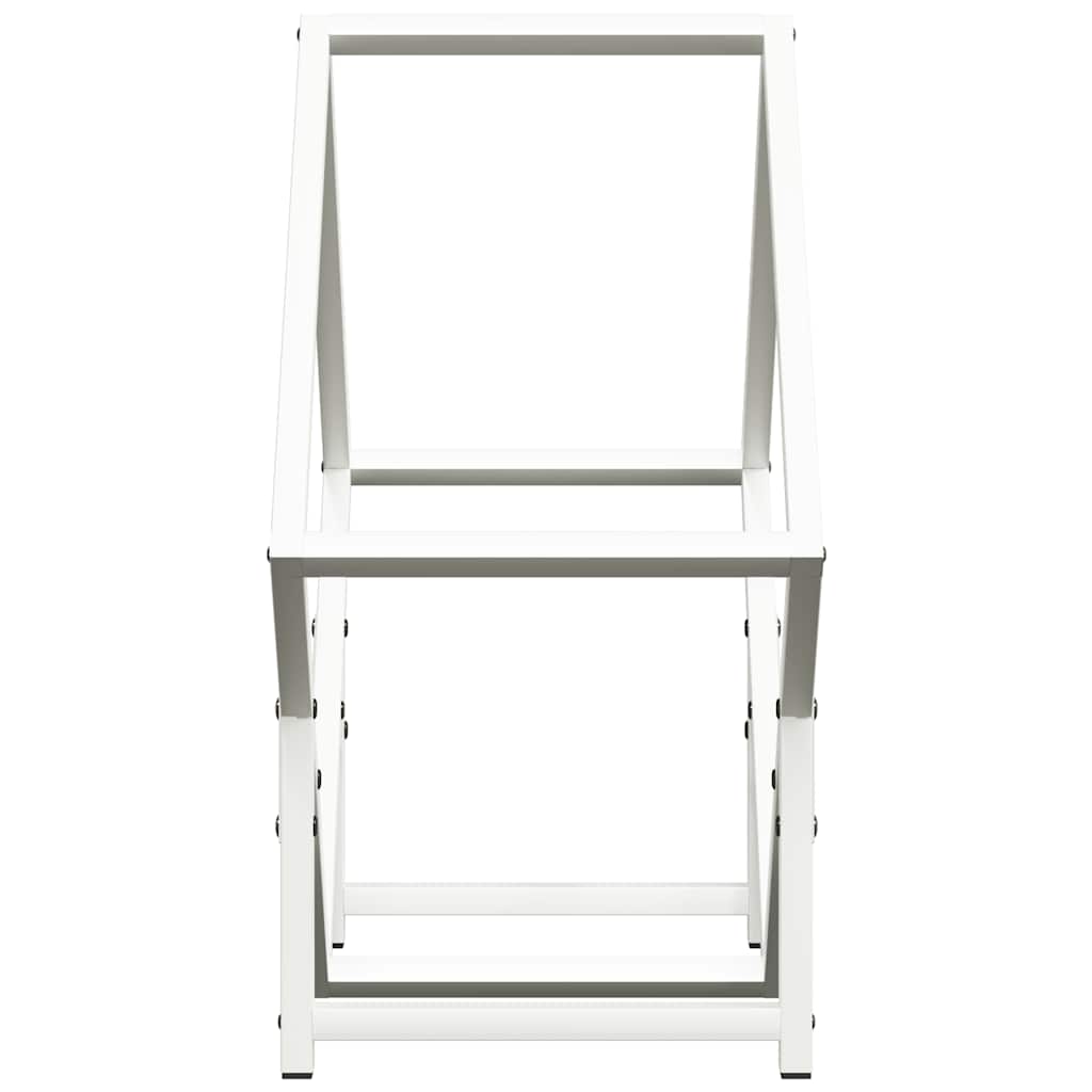 Brandhoutrek 50x25x50 cm koudgewalst staal wit is nu te koop bij PeponiXL, paradijselijk wonen!