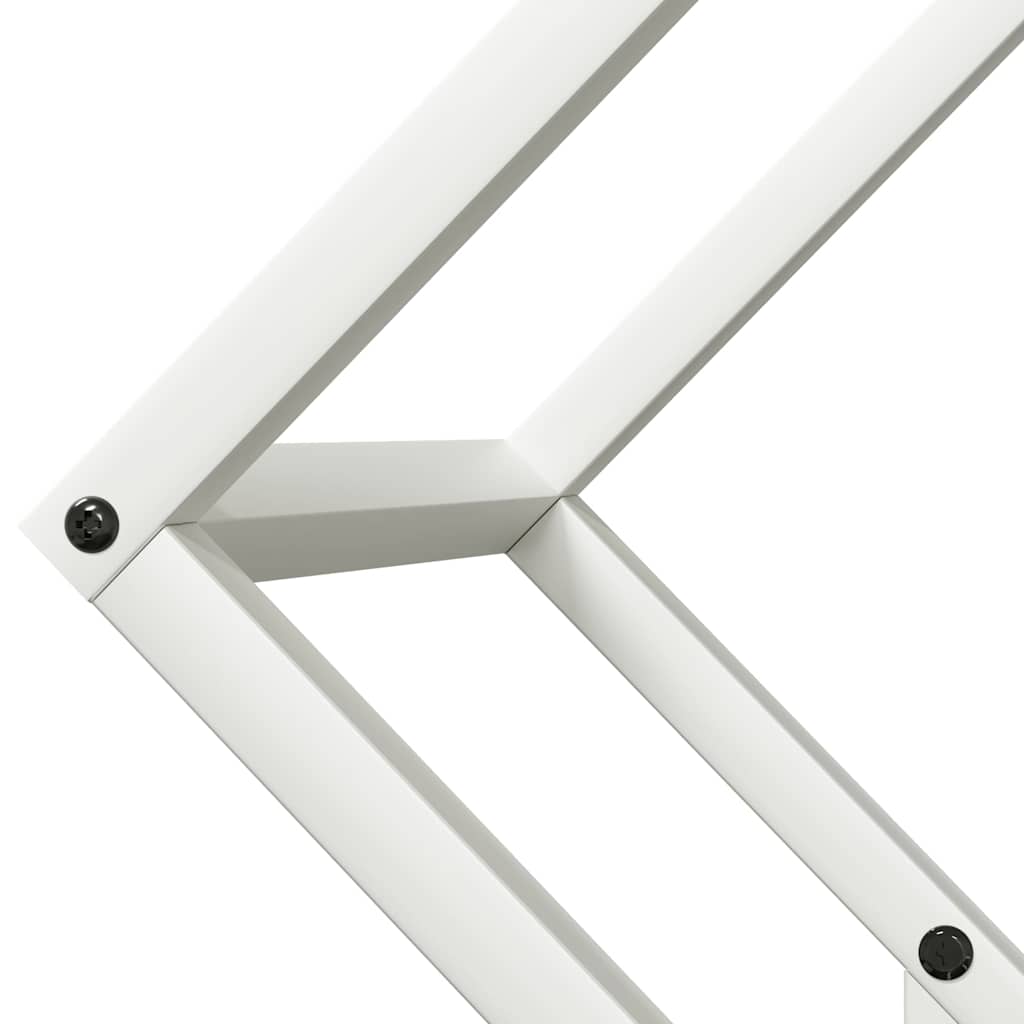 Brandhoutrek 50x25x50 cm koudgewalst staal wit is nu te koop bij PeponiXL, paradijselijk wonen!