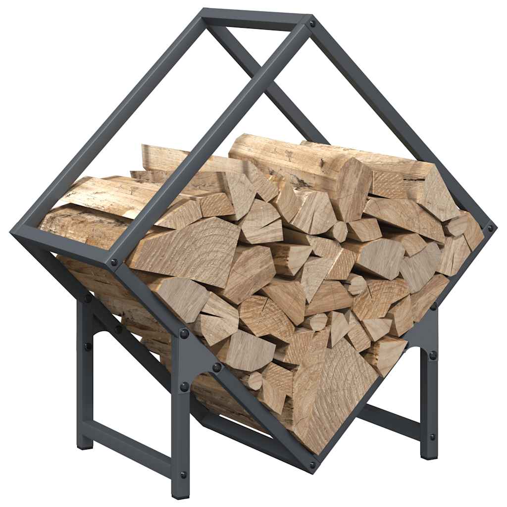 Brandhoutrek 50x25x50 cm koudgewalst staal antracietkleurig is nu te koop bij PeponiXL, paradijselijk wonen!