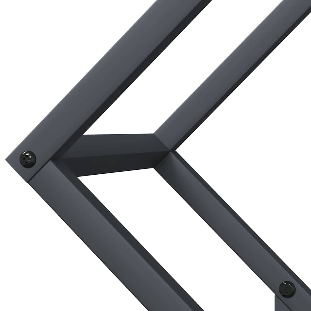 Brandhoutrek 50x25x50 cm koudgewalst staal antracietkleurig is nu te koop bij PeponiXL, paradijselijk wonen!