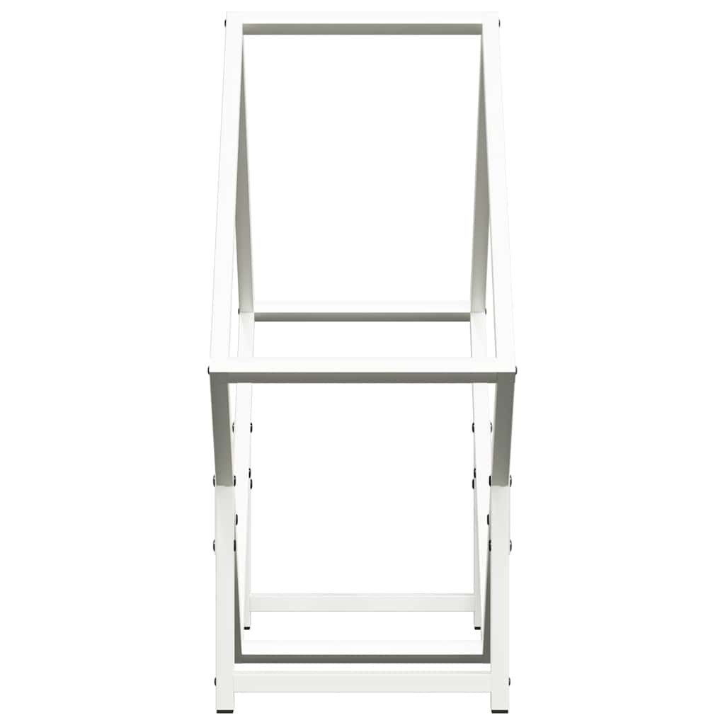 Brandhoutrek 60x25x60 cm koudgewalst staal wit is nu te koop bij PeponiXL, paradijselijk wonen!