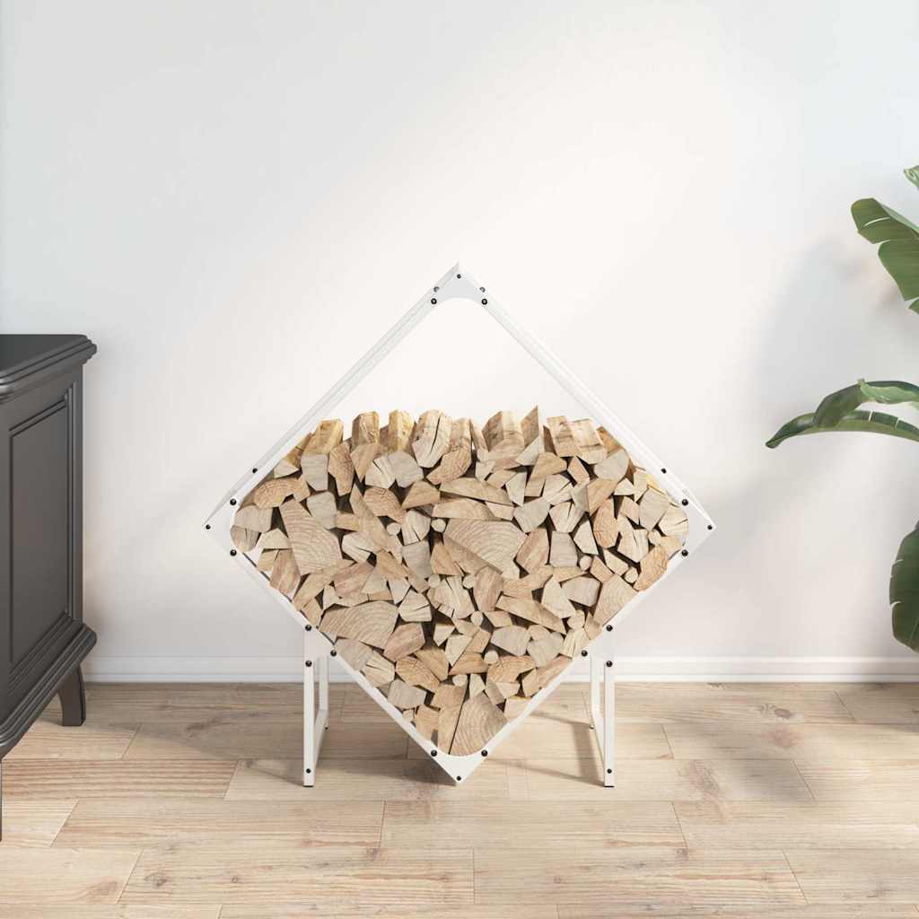 Brandhoutrek 80x25x80 cm koudgewalst staal wit is nu te koop bij PeponiXL, paradijselijk wonen!
