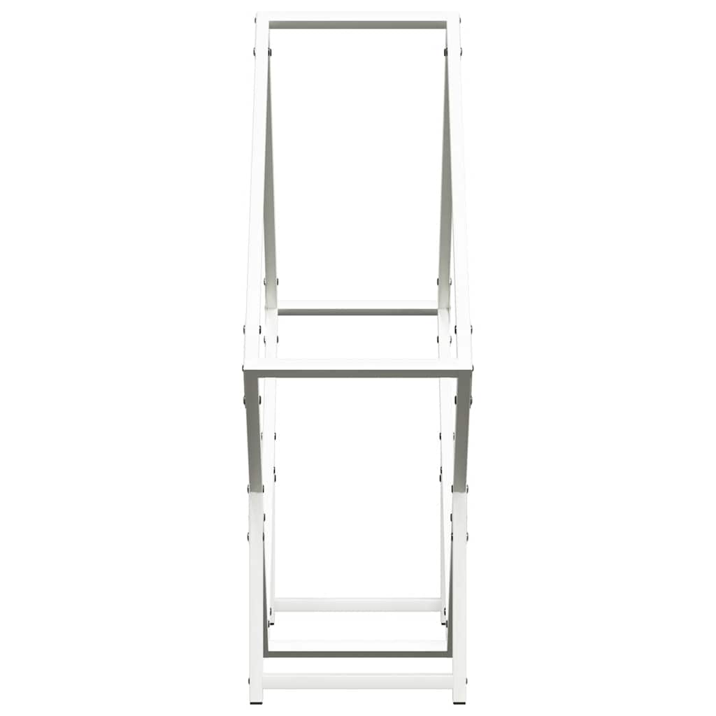 Brandhoutrek 80x25x80 cm koudgewalst staal wit is nu te koop bij PeponiXL, paradijselijk wonen!