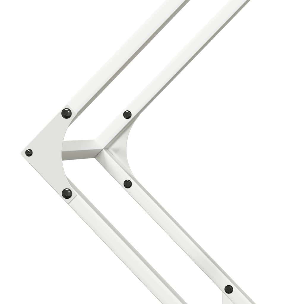 Brandhoutrek 80x25x80 cm koudgewalst staal wit is nu te koop bij PeponiXL, paradijselijk wonen!