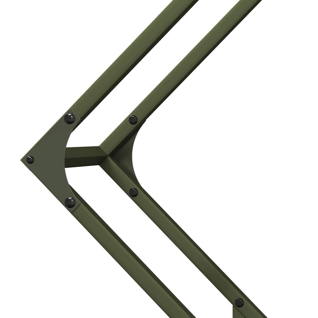 Brandhoutrek 80x25x80 cm koudgewalst staal olijfgroen is nu te koop bij PeponiXL, paradijselijk wonen!