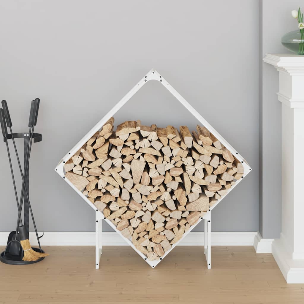 Brandhoutrek 100x25x100 cm koudgewalst staal wit is nu te koop bij PeponiXL, paradijselijk wonen!