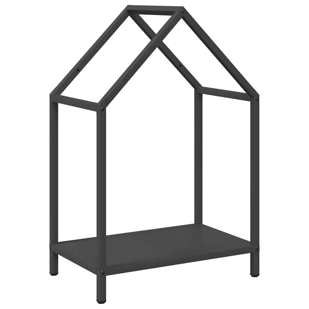 Brandhoutrek 40x25x60 cm koudgewalst staal zwart is nu te koop bij PeponiXL, paradijselijk wonen!