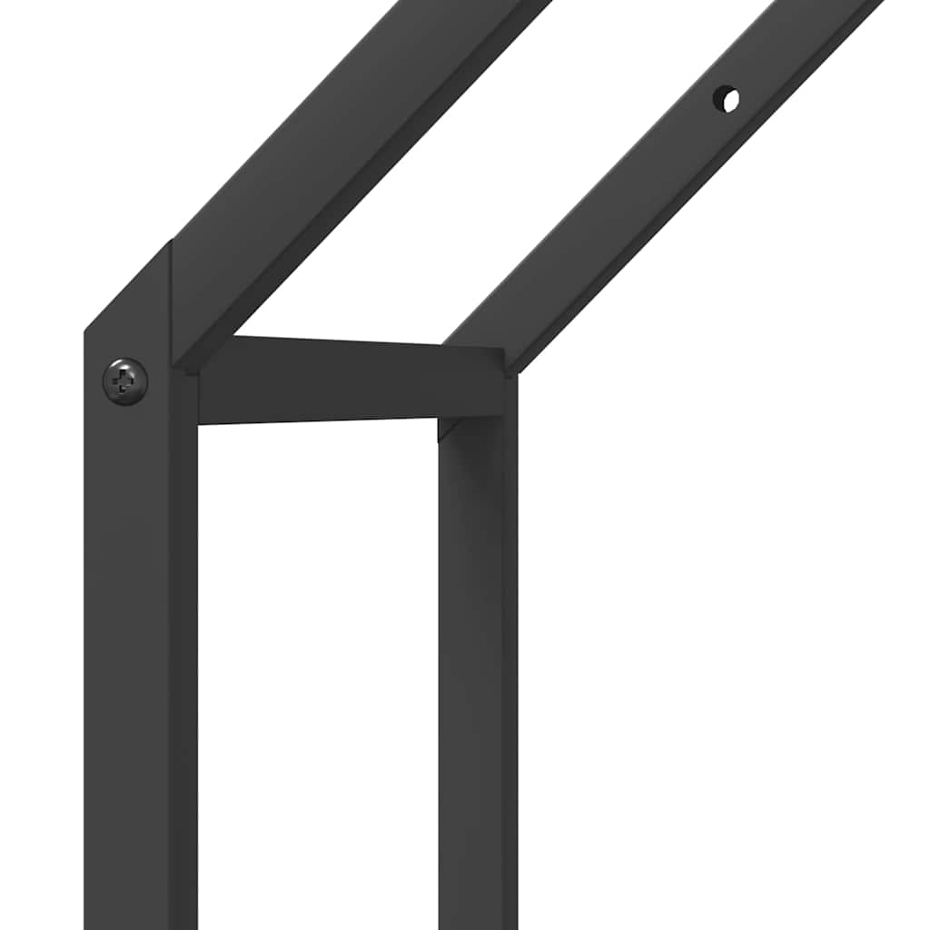 Brandhoutrek 40x25x60 cm koudgewalst staal zwart is nu te koop bij PeponiXL, paradijselijk wonen!