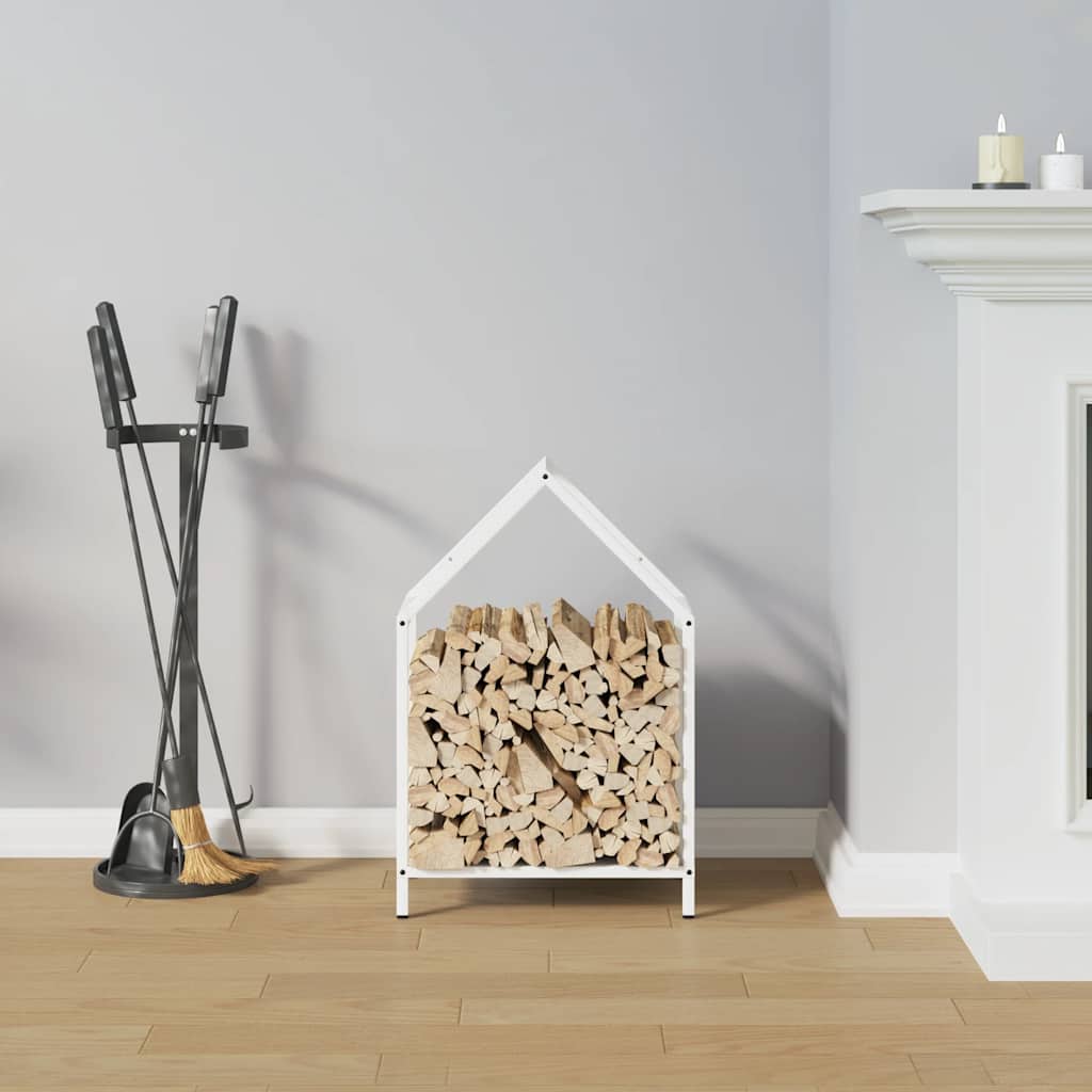 Brandhoutrek 40x25x60 cm koudgewalst staal wit is nu te koop bij PeponiXL, paradijselijk wonen!