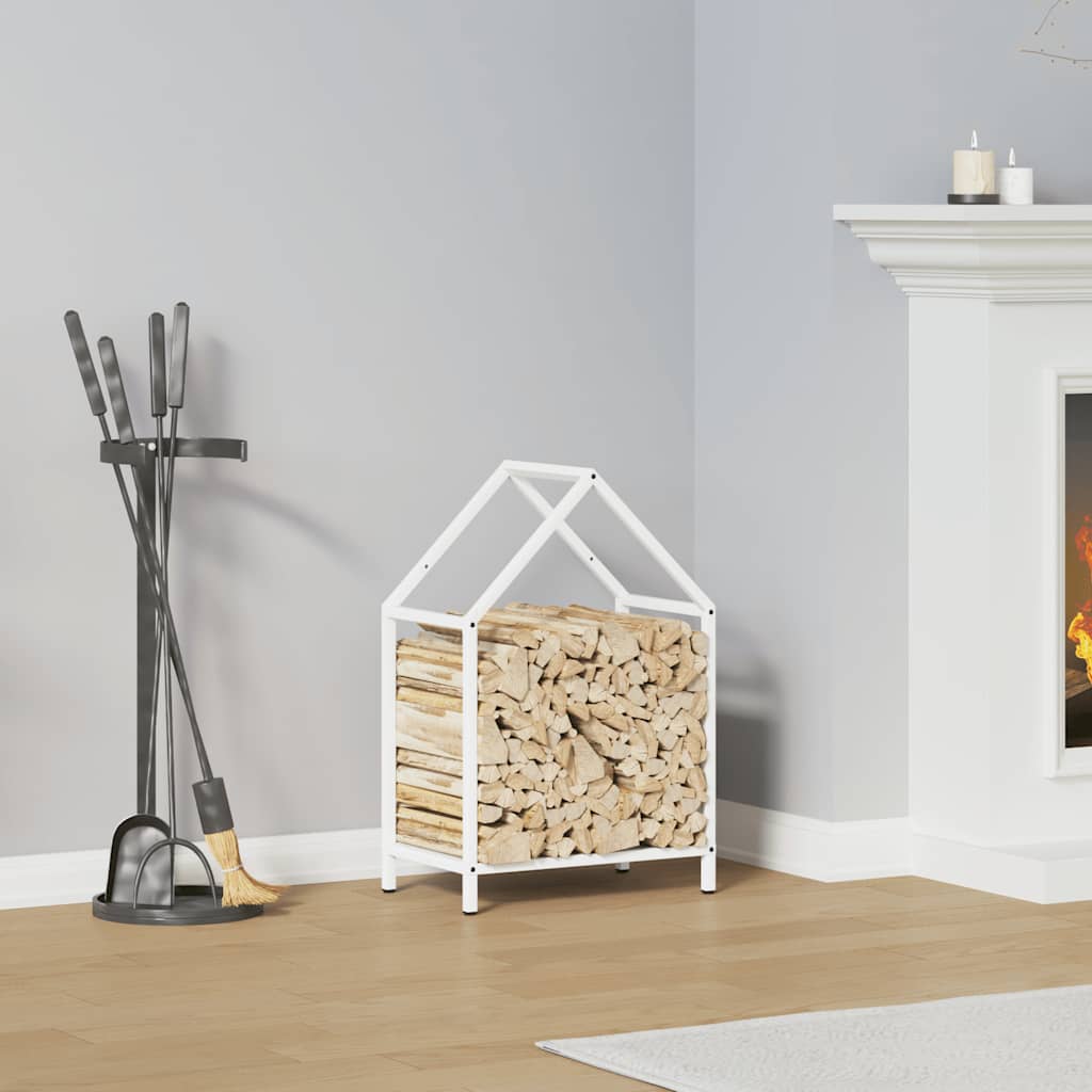 Brandhoutrek 40x25x60 cm koudgewalst staal wit is nu te koop bij PeponiXL, paradijselijk wonen!