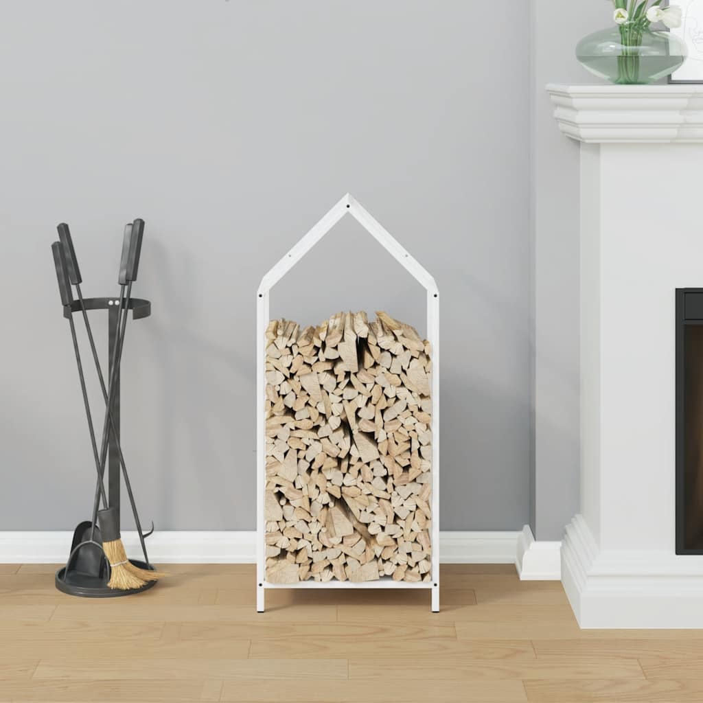 Brandhoutrek 40x25x90 cm koudgewalst staal wit is nu te koop bij PeponiXL, paradijselijk wonen!