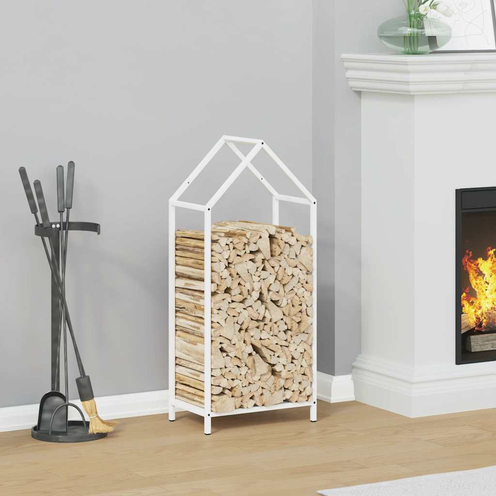 Brandhoutrek 40x25x90 cm koudgewalst staal wit is nu te koop bij PeponiXL, paradijselijk wonen!