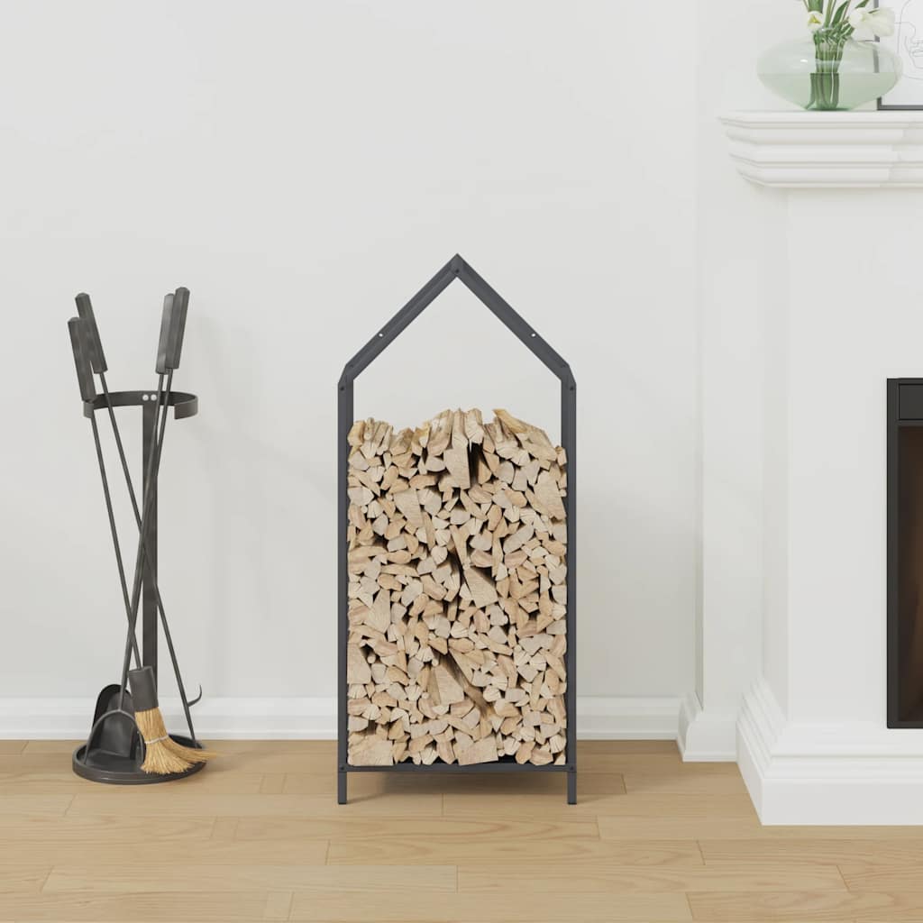 Brandhoutrek 40x25x90 cm koudgewalst staal antracietkleurig is nu te koop bij PeponiXL, paradijselijk wonen!