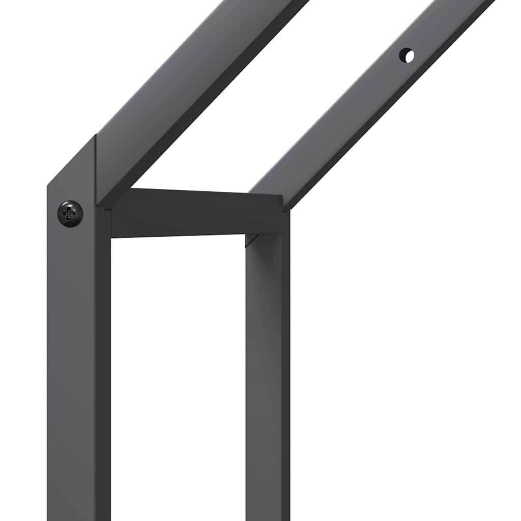 Brandhoutrek 40x25x90 cm koudgewalst staal antracietkleurig is nu te koop bij PeponiXL, paradijselijk wonen!