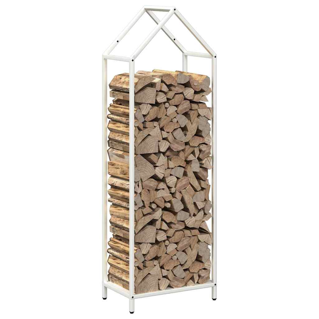 Brandhoutrek 40x25x120 cm koudgewalst staal wit is nu te koop bij PeponiXL, paradijselijk wonen!