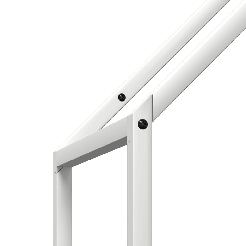 Brandhoutrek 40x25x120 cm koudgewalst staal wit is nu te koop bij PeponiXL, paradijselijk wonen!