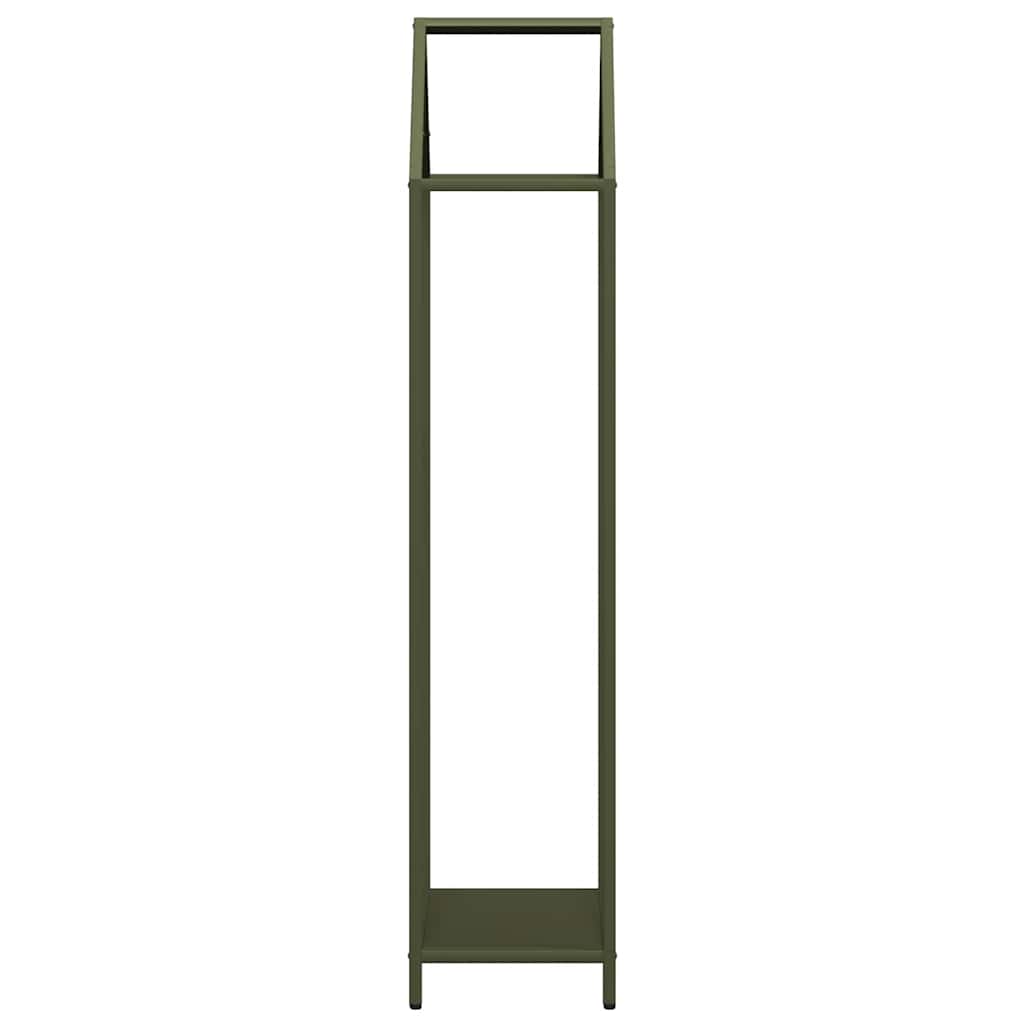 Brandhoutrek 40x25x120 cm koudgewalst staal olijfgroen is nu te koop bij PeponiXL, paradijselijk wonen!