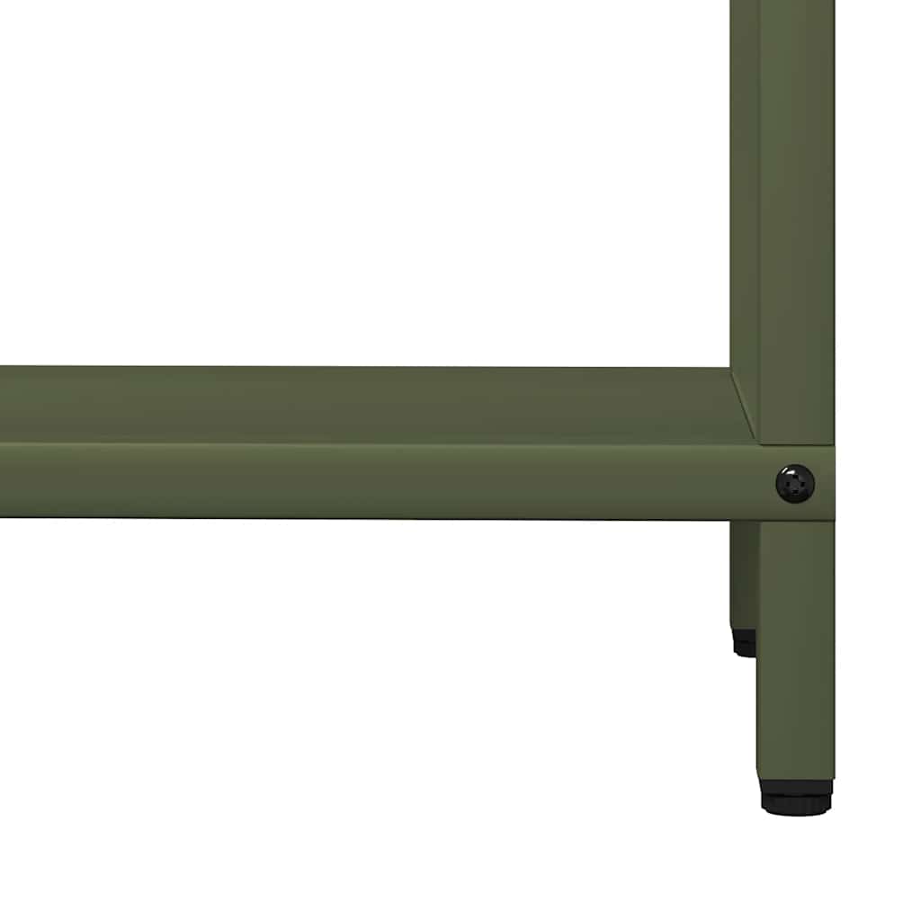 Brandhoutrek 60x25x60 cm koudgewalst staal olijfgroen is nu te koop bij PeponiXL, paradijselijk wonen!