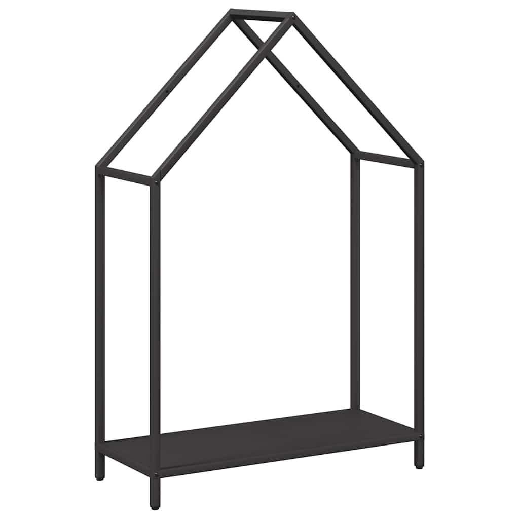 Brandhoutrek 60x25x90 cm koudgewalst staal zwart is nu te koop bij PeponiXL, paradijselijk wonen!
