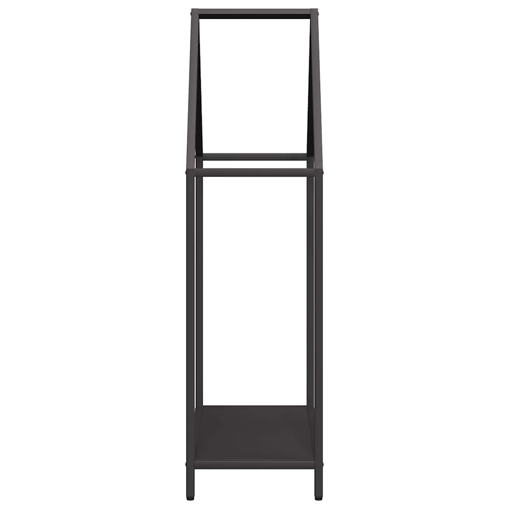 Brandhoutrek 60x25x90 cm koudgewalst staal zwart is nu te koop bij PeponiXL, paradijselijk wonen!