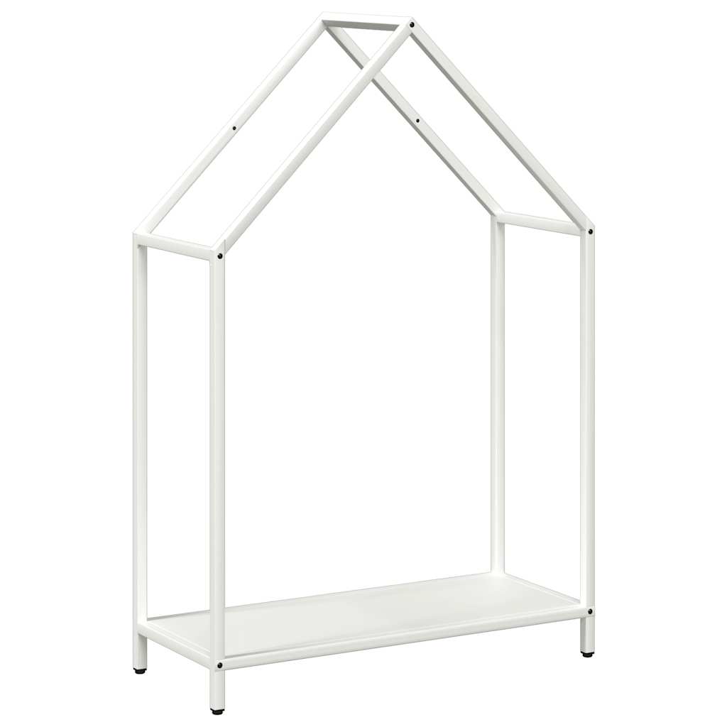Brandhoutrek 60x25x90 cm koudgewalst staal wit is nu te koop bij PeponiXL, paradijselijk wonen!