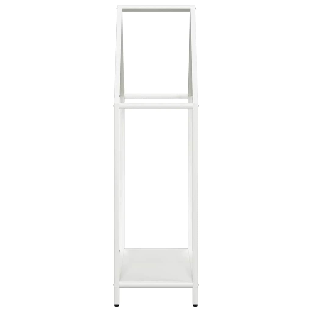 Brandhoutrek 60x25x90 cm koudgewalst staal wit is nu te koop bij PeponiXL, paradijselijk wonen!