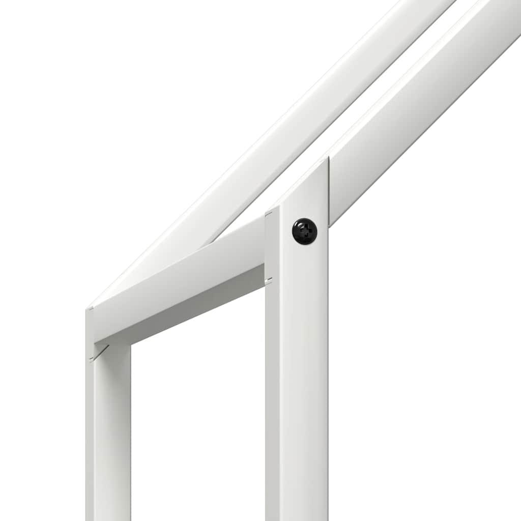 Brandhoutrek 60x25x90 cm koudgewalst staal wit is nu te koop bij PeponiXL, paradijselijk wonen!