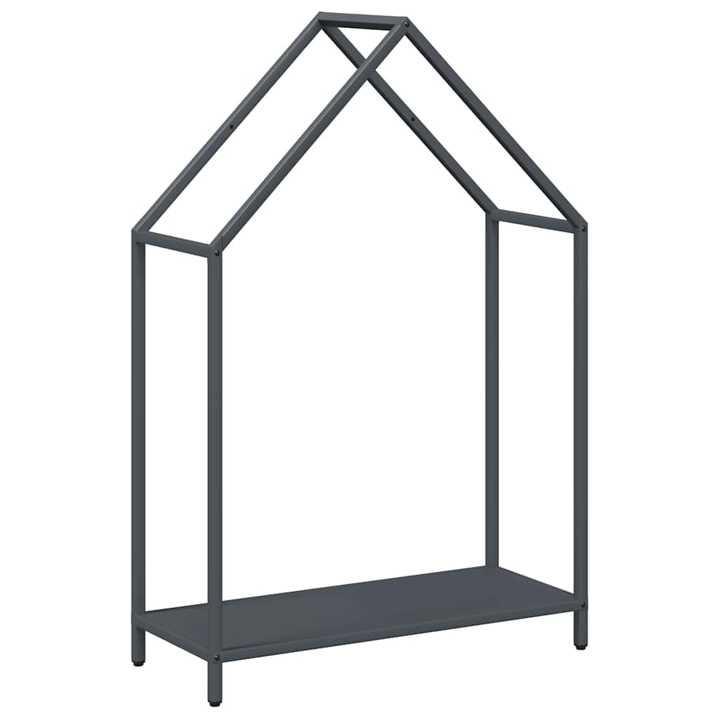 Brandhoutrek 60x25x90 cm koudgewalst staal antracietkleurig is nu te koop bij PeponiXL, paradijselijk wonen!