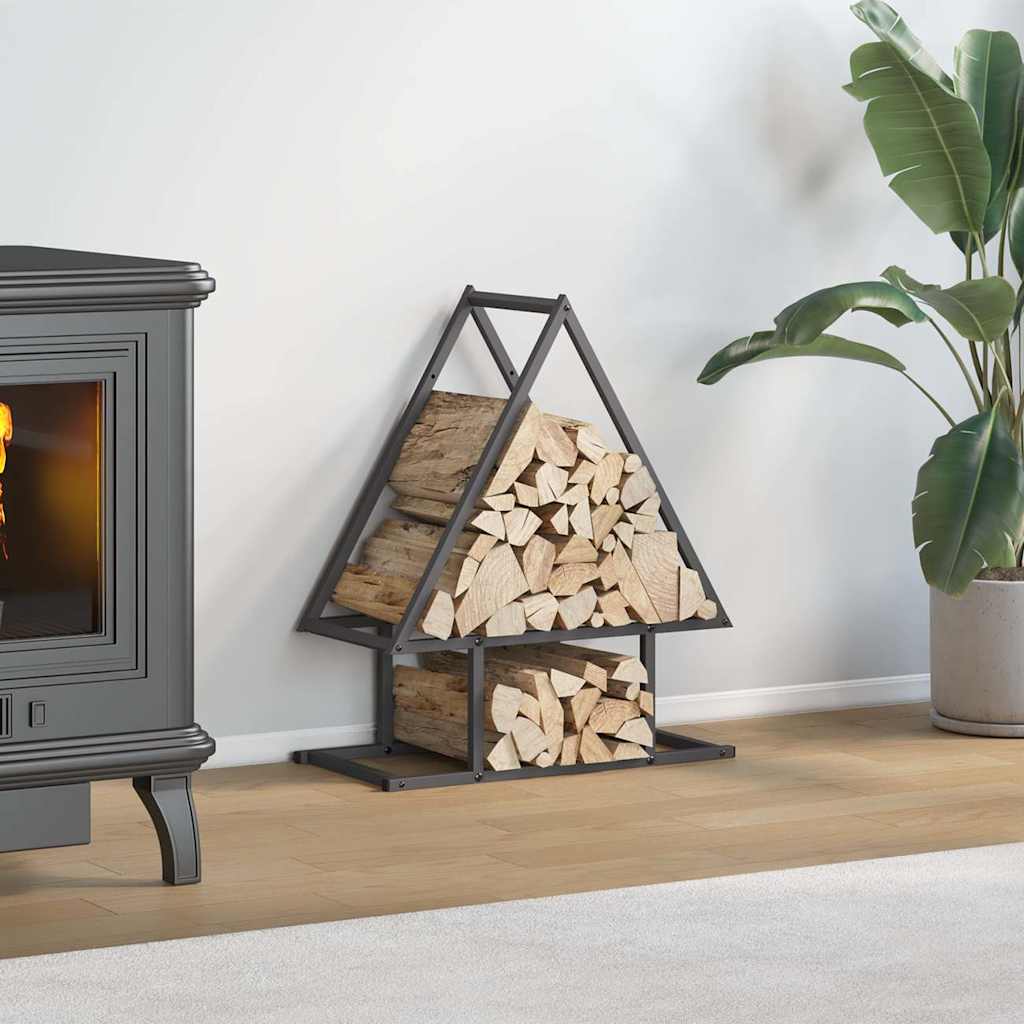 Brandhoutrek 50x25x60 cm koudgewalst staal zwart is nu te koop bij PeponiXL, paradijselijk wonen!