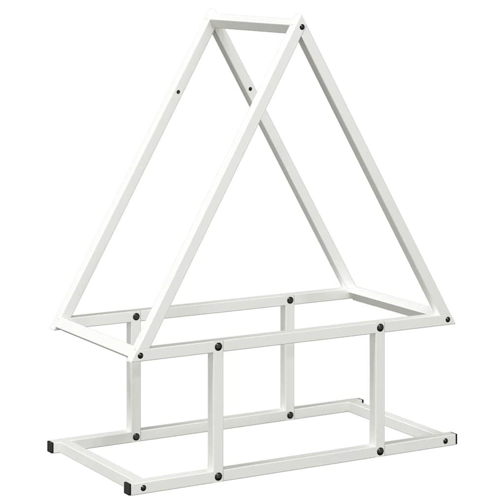 Brandhoutrek 50x25x60 cm koudgewalst staal wit is nu te koop bij PeponiXL, paradijselijk wonen!