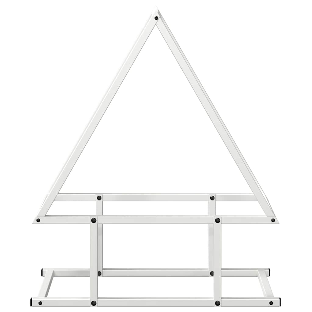 Brandhoutrek 50x25x60 cm koudgewalst staal wit is nu te koop bij PeponiXL, paradijselijk wonen!