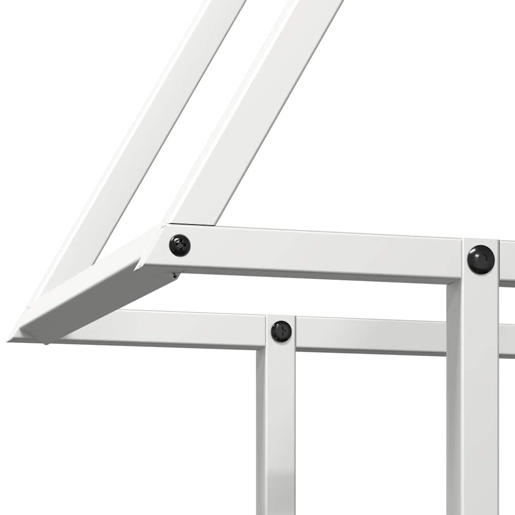 Brandhoutrek 50x25x60 cm koudgewalst staal wit is nu te koop bij PeponiXL, paradijselijk wonen!