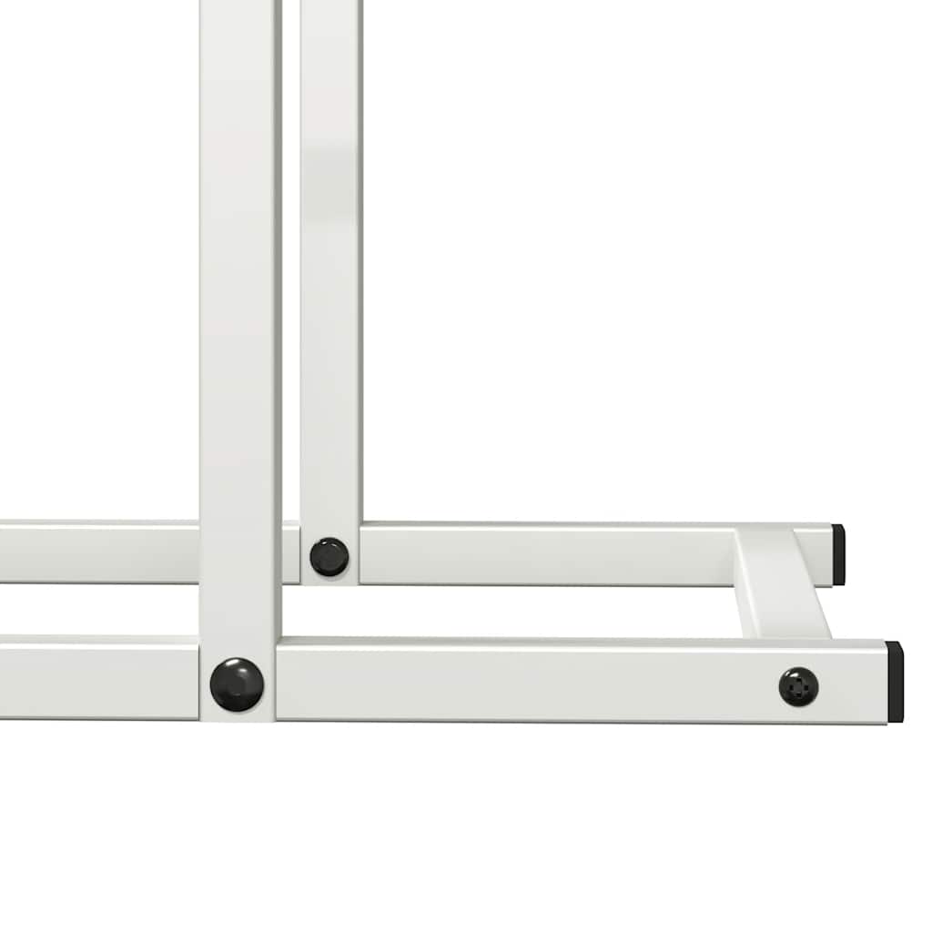 Brandhoutrek 50x25x60 cm koudgewalst staal wit is nu te koop bij PeponiXL, paradijselijk wonen!