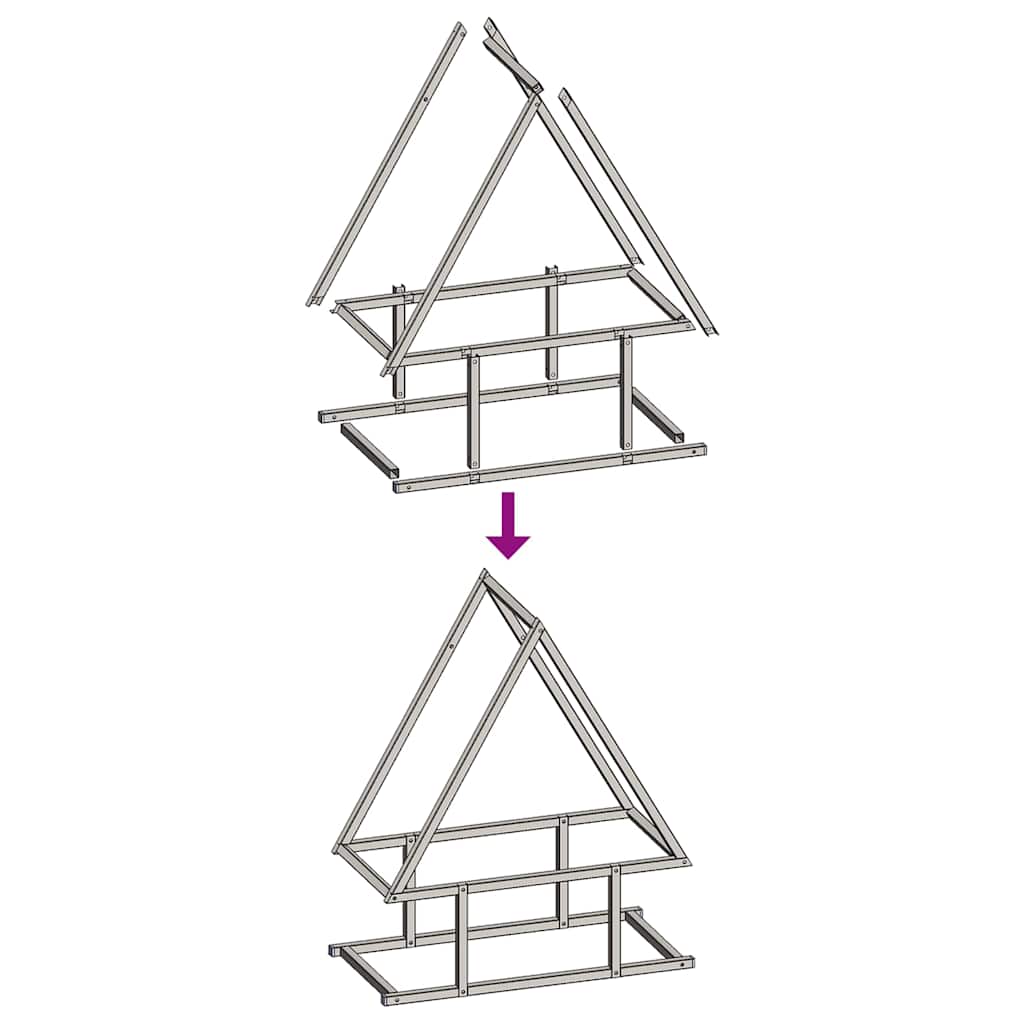 Brandhoutrek 50x25x60 cm koudgewalst staal olijfgroen is nu te koop bij PeponiXL, paradijselijk wonen!