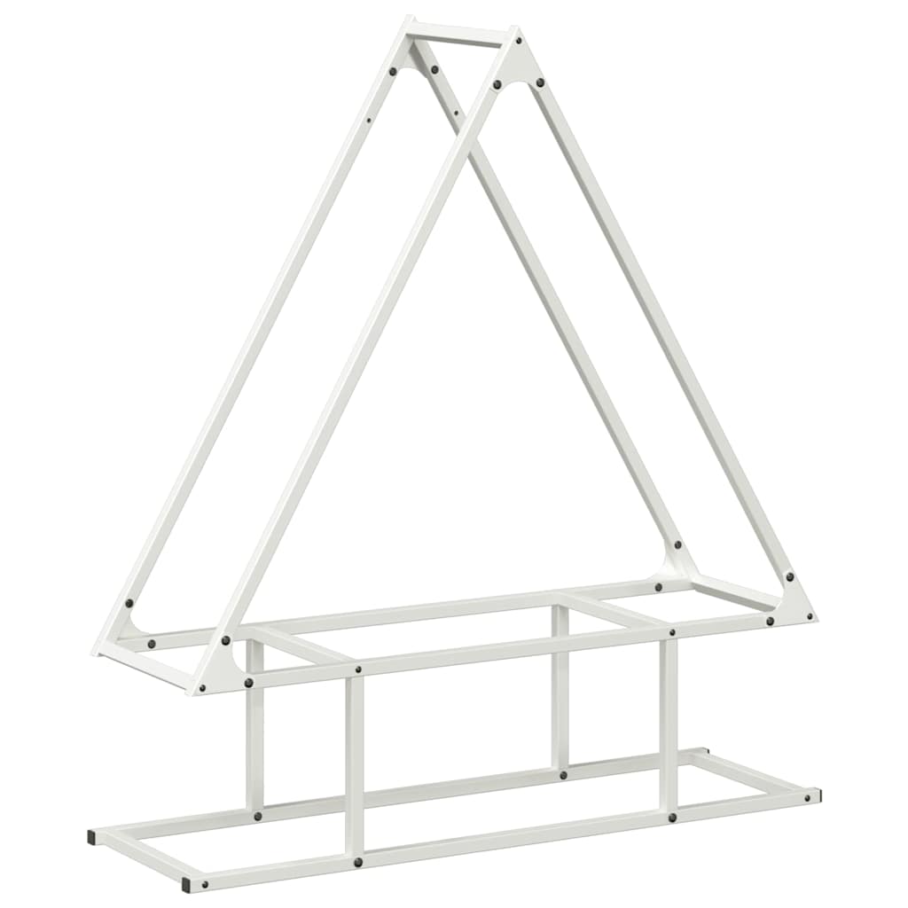 Brandhoutrek 80x25x90 cm koudgewalst staal wit is nu te koop bij PeponiXL, paradijselijk wonen!