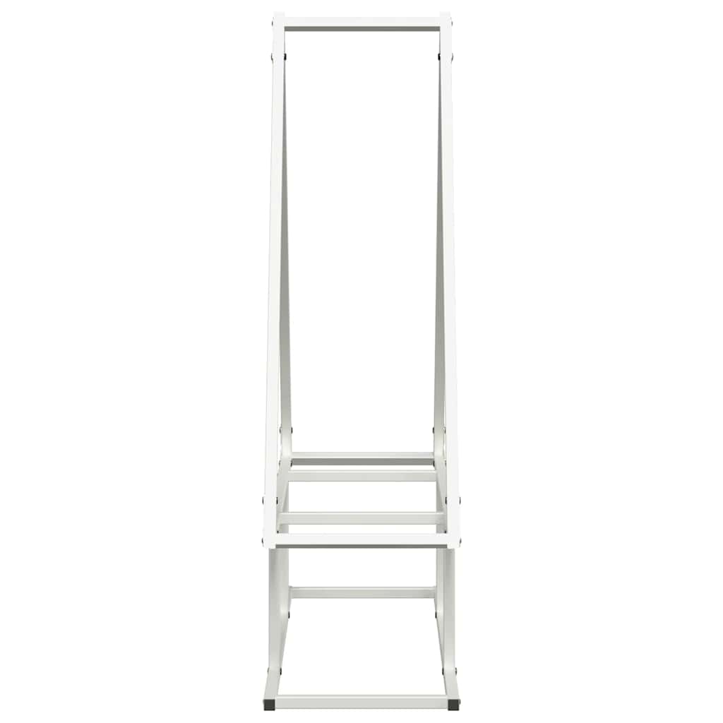 Brandhoutrek 80x25x90 cm koudgewalst staal wit is nu te koop bij PeponiXL, paradijselijk wonen!