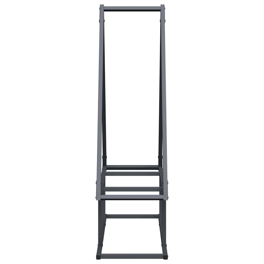 Brandhoutrek 80x25x90 cm koudgewalst staal antracietkleurig is nu te koop bij PeponiXL, paradijselijk wonen!
