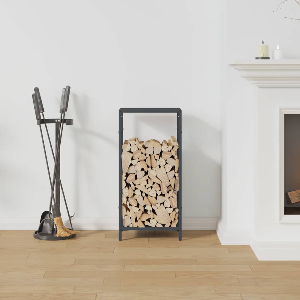 Brandhoutrek 34x25x70 cm koudgewalst staal antracietkleurig is nu te koop bij PeponiXL, paradijselijk wonen!