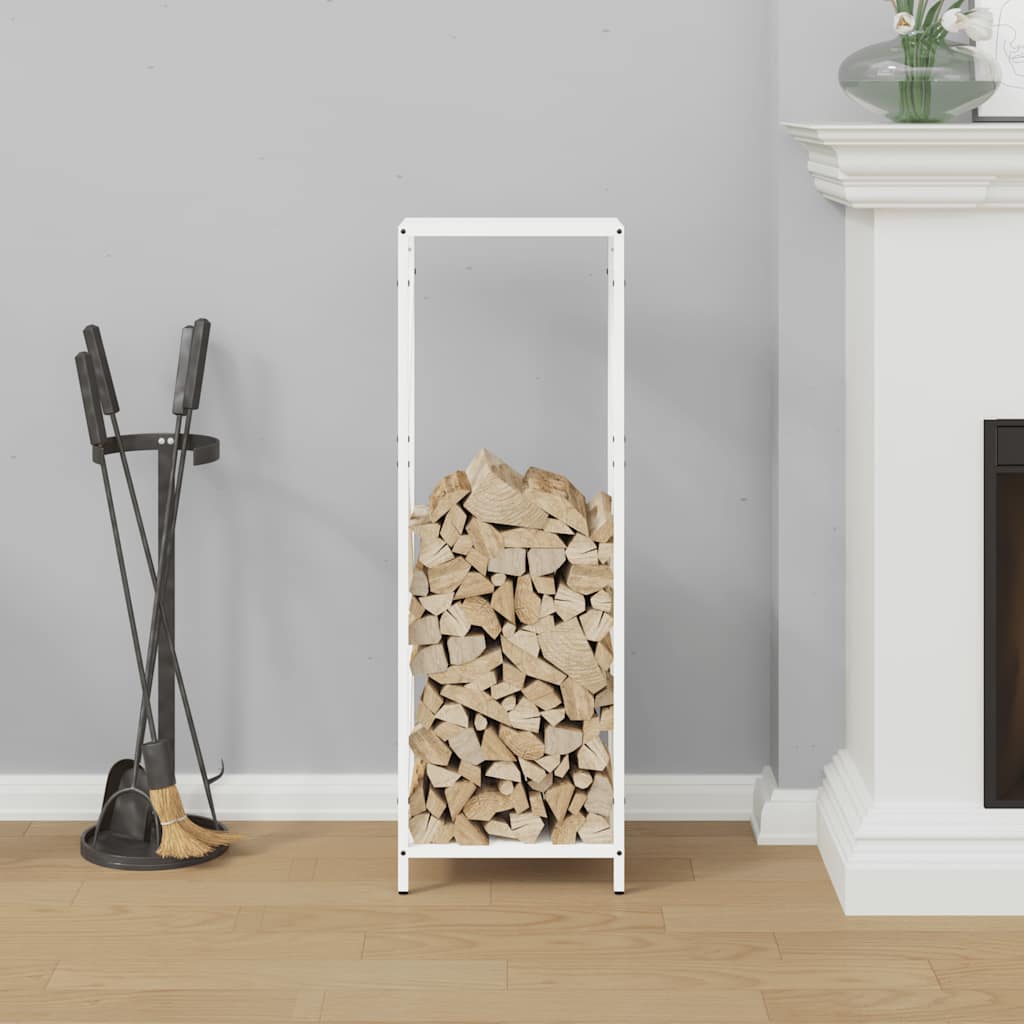 Brandhoutrek 34x25x100 cm koudgewalst staal wit is nu te koop bij PeponiXL, paradijselijk wonen!