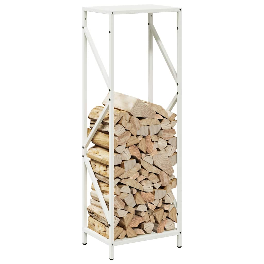 Brandhoutrek 34x25x100 cm koudgewalst staal wit is nu te koop bij PeponiXL, paradijselijk wonen!