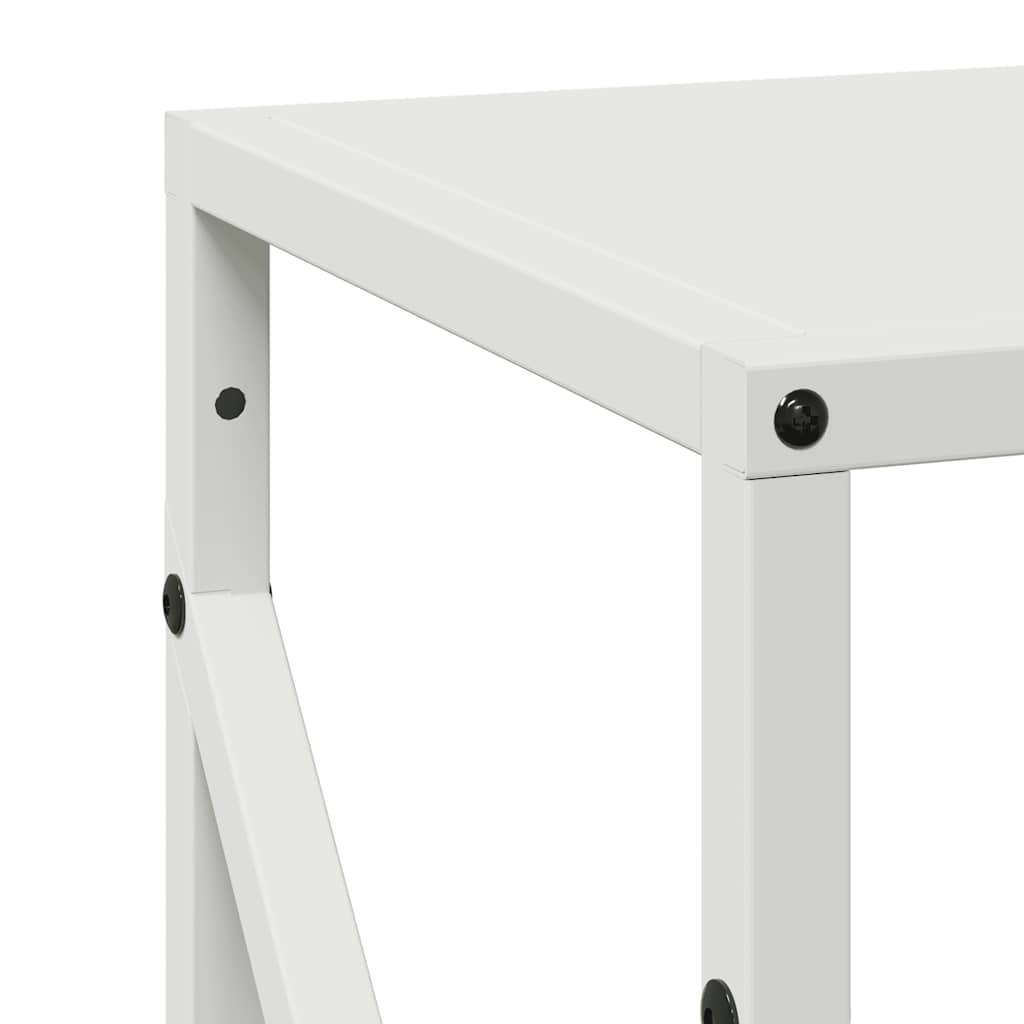 Brandhoutrek 34x25x100 cm koudgewalst staal wit is nu te koop bij PeponiXL, paradijselijk wonen!