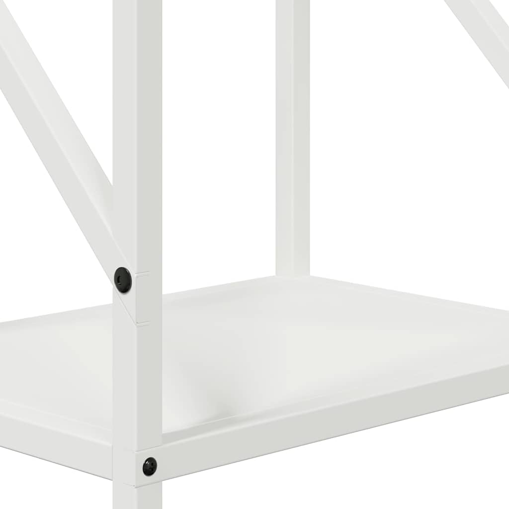 Brandhoutrek 34x25x100 cm koudgewalst staal wit is nu te koop bij PeponiXL, paradijselijk wonen!
