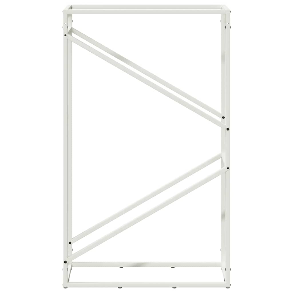 Brandhoutrek 60x25x100 cm koudgewalst staal wit is nu te koop bij PeponiXL, paradijselijk wonen!