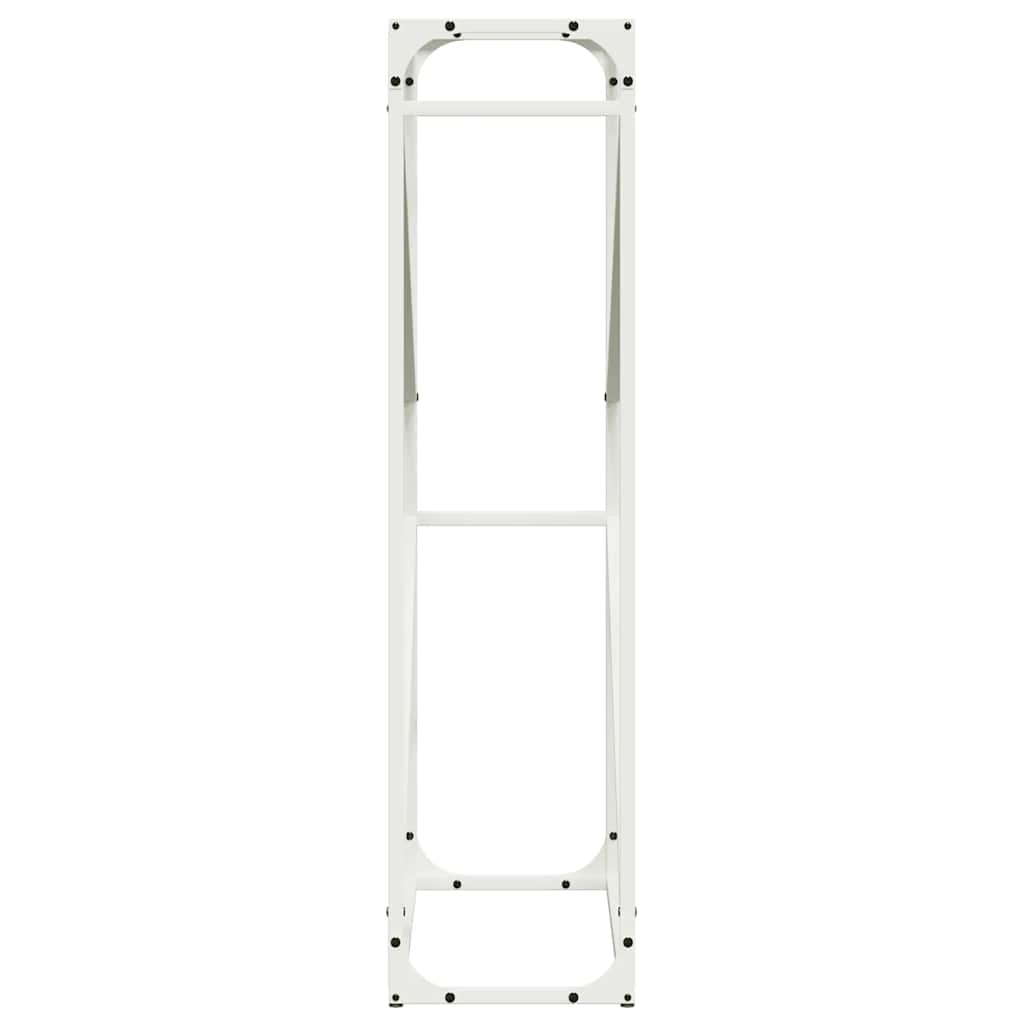 Brandhoutrek 60x25x100 cm koudgewalst staal wit is nu te koop bij PeponiXL, paradijselijk wonen!