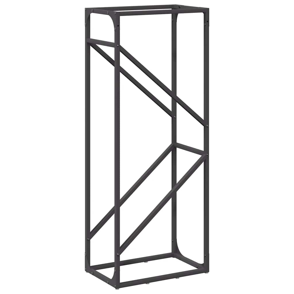 Brandhoutrek 40x25x100 cm koudgewalst staal zwart is nu te koop bij PeponiXL, paradijselijk wonen!