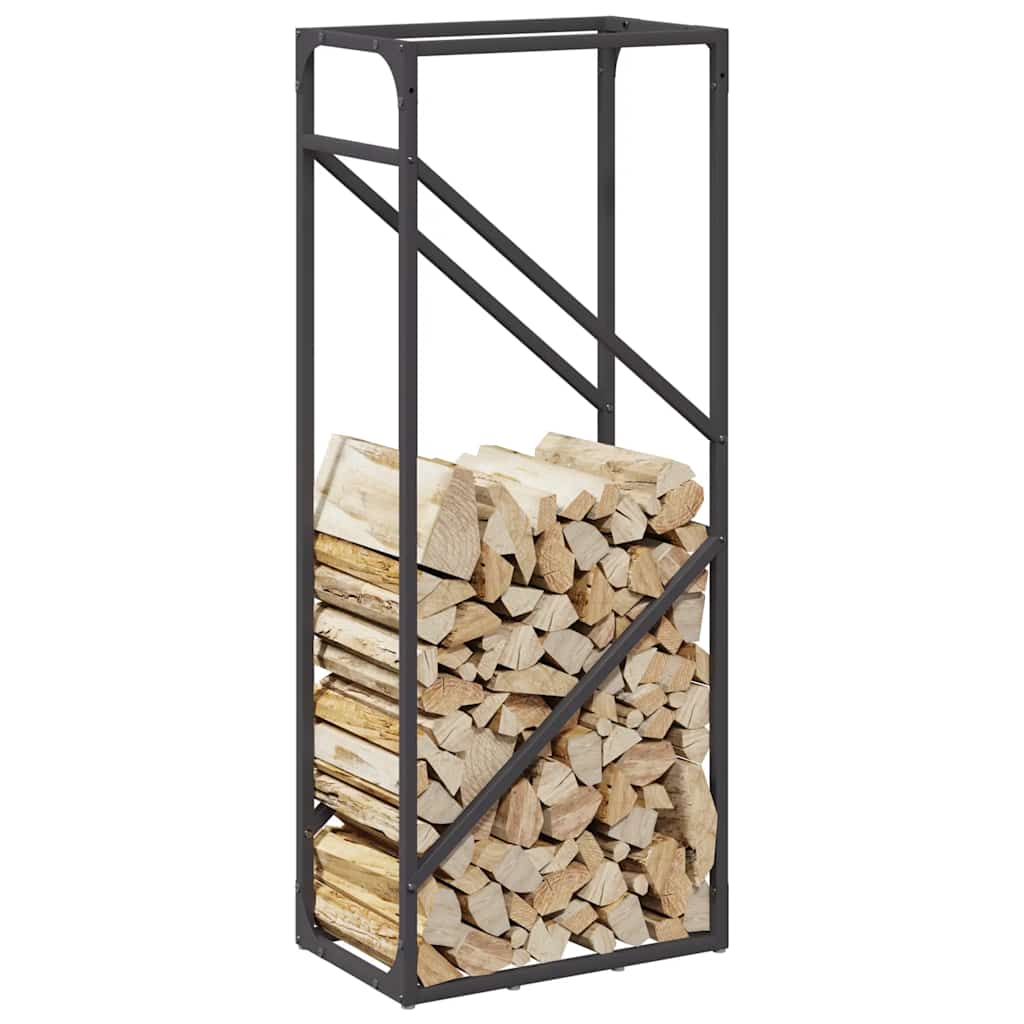 Brandhoutrek 40x25x100 cm koudgewalst staal zwart is nu te koop bij PeponiXL, paradijselijk wonen!