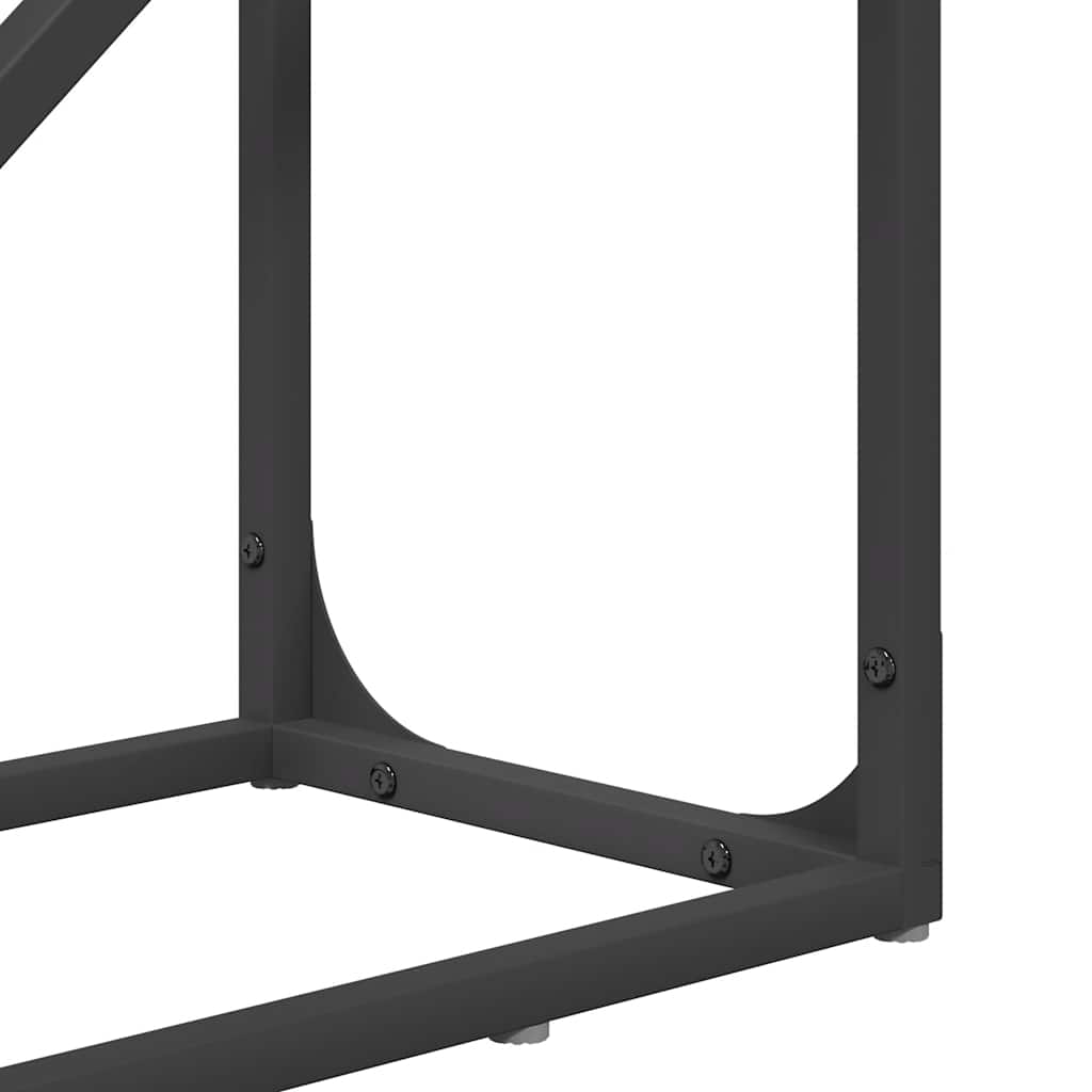Brandhoutrek 40x25x100 cm koudgewalst staal zwart is nu te koop bij PeponiXL, paradijselijk wonen!