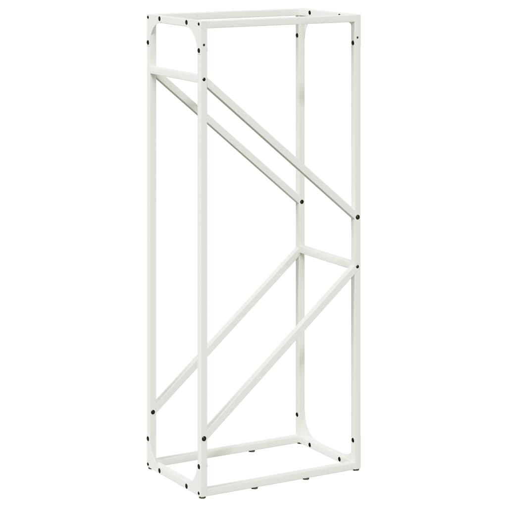 Brandhoutrek 40x25x100 cm koudgewalst staal wit is nu te koop bij PeponiXL, paradijselijk wonen!