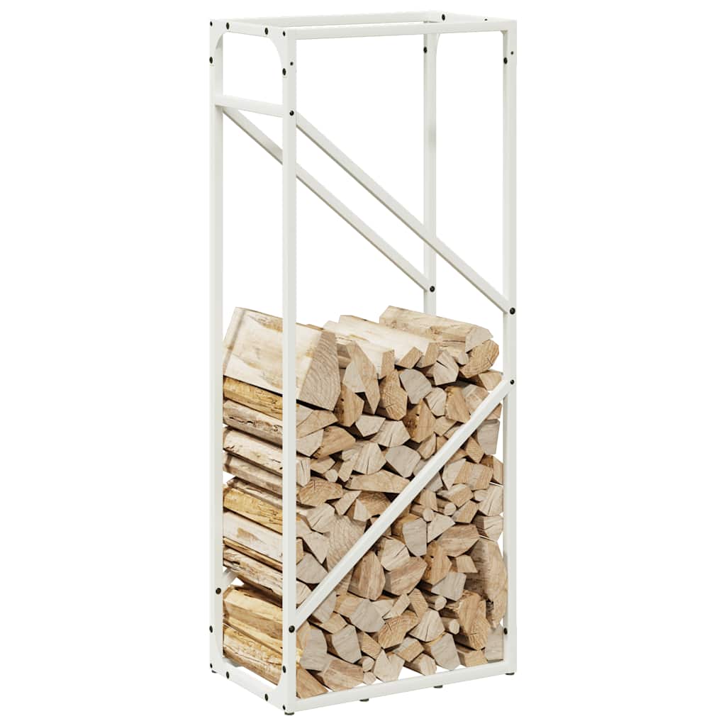 Brandhoutrek 40x25x100 cm koudgewalst staal wit is nu te koop bij PeponiXL, paradijselijk wonen!