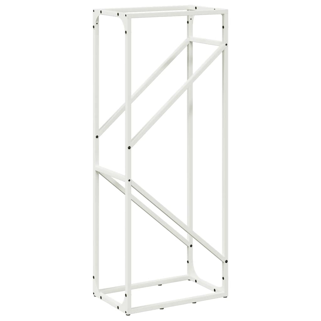 Brandhoutrek 40x25x100 cm koudgewalst staal wit is nu te koop bij PeponiXL, paradijselijk wonen!